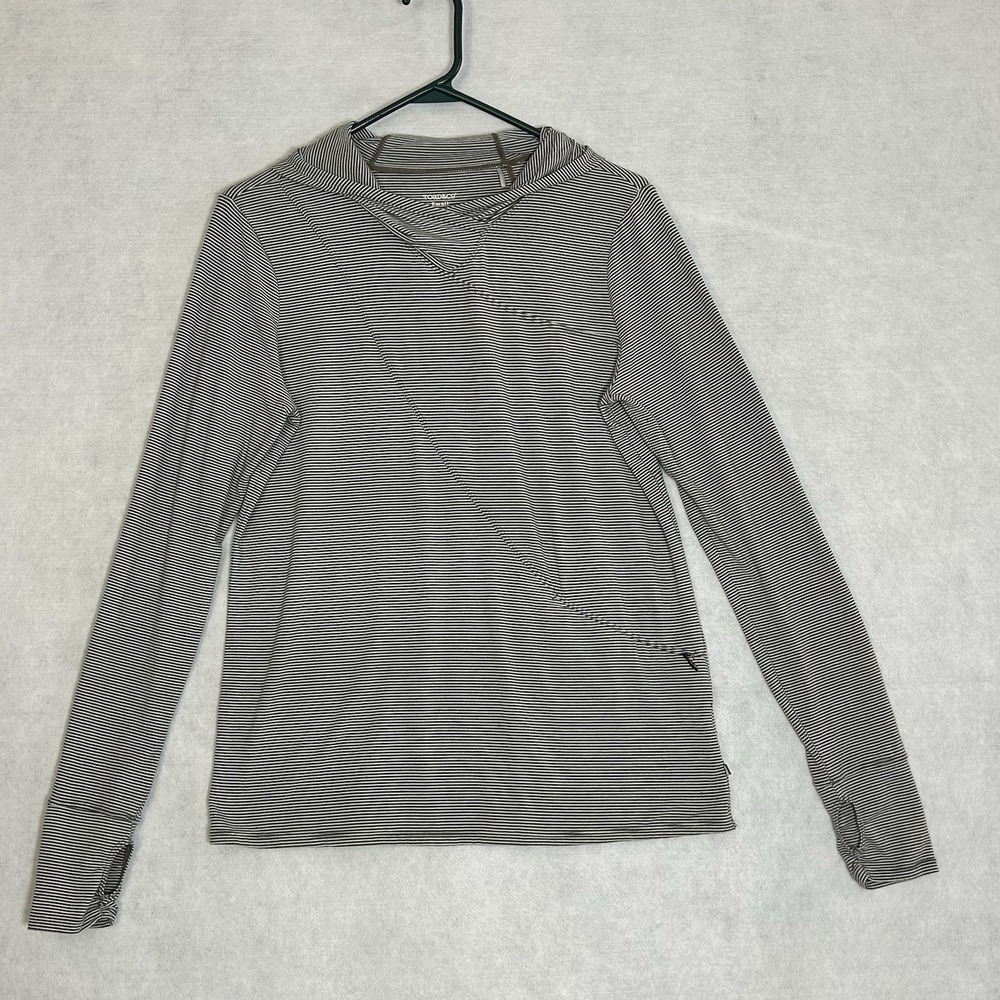 Toad & Co Men's Small/Women's M/L Striped Hooded Long Sleeve T-Shirt